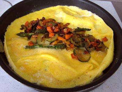 Recette Omelettes aux carottes et aux légumes