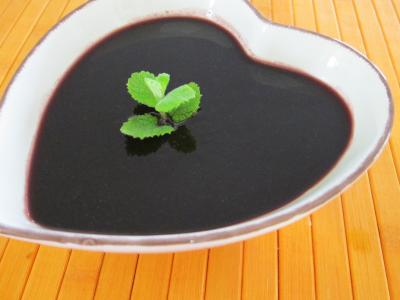 Desserts : Ramequin de coulis de mûres