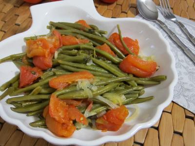 Ail : Saladier de haricots verts à la portugaise