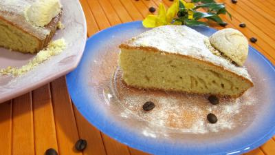huile d'arachide : Biscuit italien avec amaretti et café