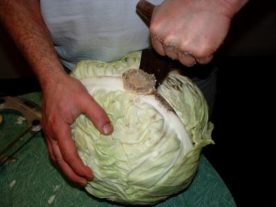Préparation du chou de la choucroute - 2.3