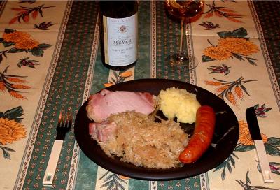 Photo : un plat de choucroute