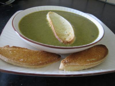 La cuisine des grand-mères : Assiette de crème d'épinards